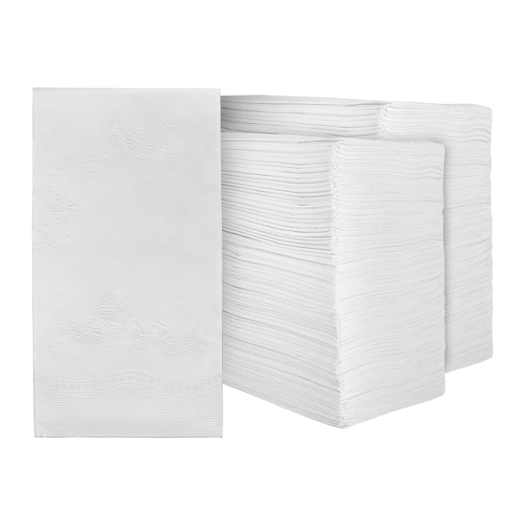 White 1/8 Fold Napkins 2-Ply