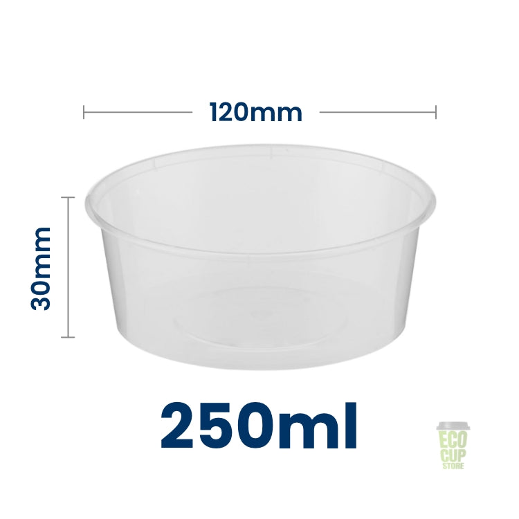 Clear Microwavable Round Container