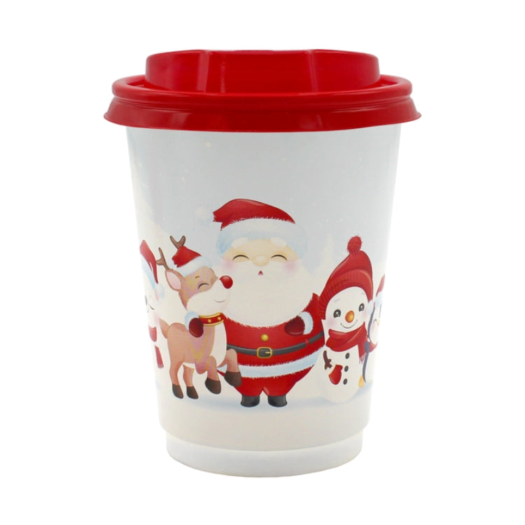 "Ho Ho Ho" White Double Wall Christmas Cups