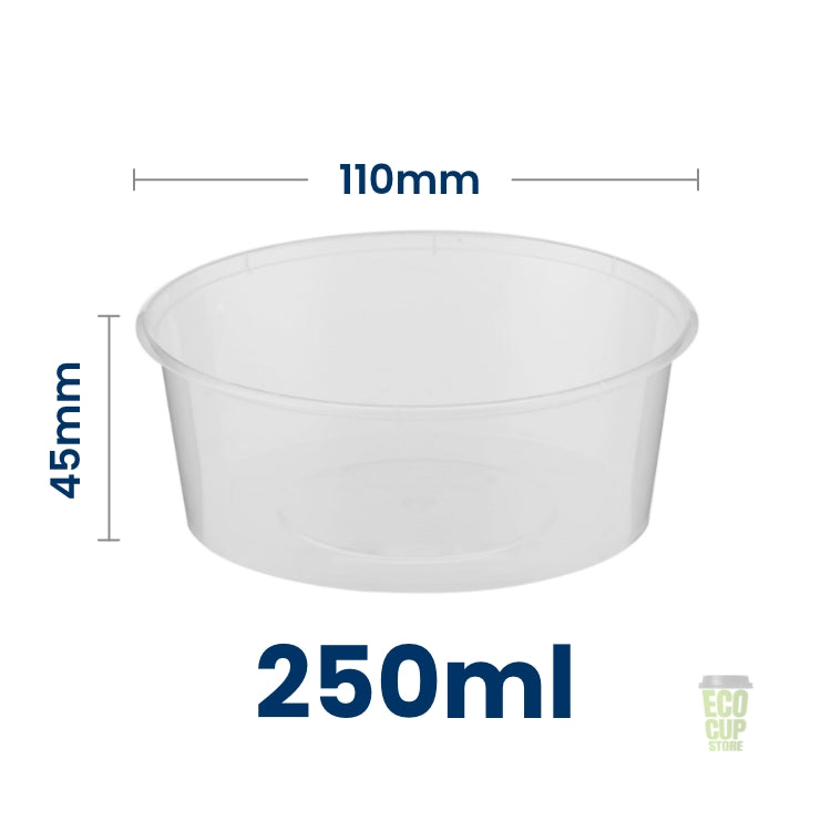 Clear Tall Microwavable Round Container