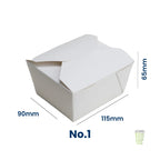 White Kraft Takeaway Food Boxes