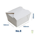 White Kraft Takeaway Food Boxes
