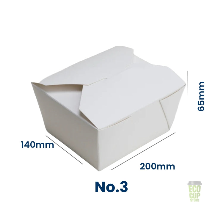 White Kraft Takeaway Food Boxes