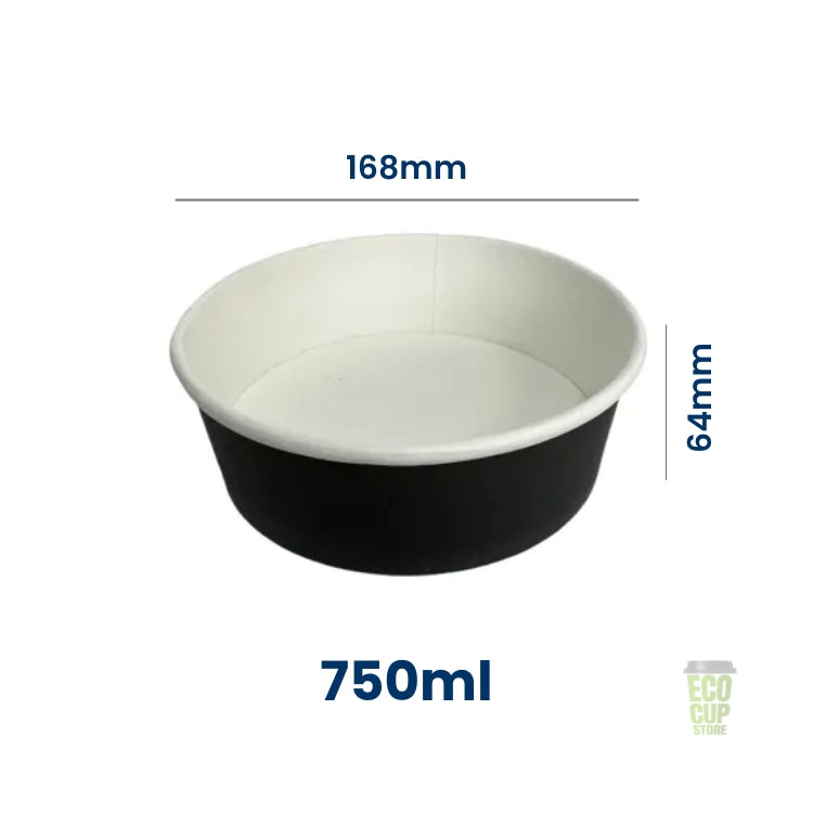 Microwavable Black Round Deli Bowls