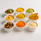 White Paper Portion Pots & lids