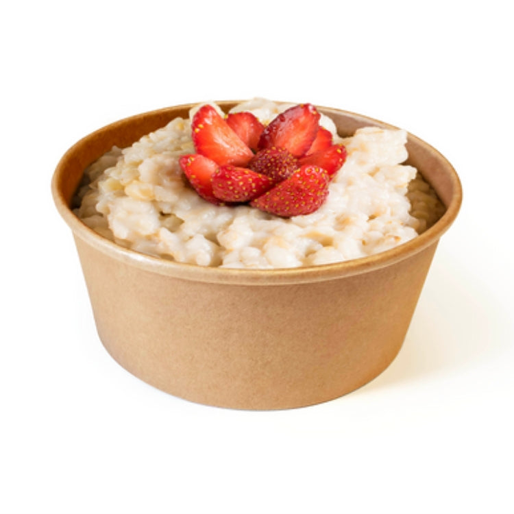 Microwavable Kraft Round Deli Bowls