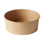 Microwavable Kraft Round Deli Bowls