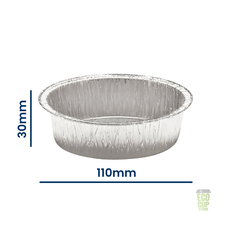 100FPLPF Rounds Wrinklewall Foil Container