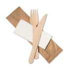 Individually Wrapped BIrchwood Cutlery 3 Pack