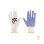AURELIA 103 - Blue PVC Dotted Glove with Cotton Liner