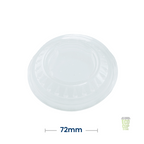 Clear rPET Dome Lid for Knickerbocker Glory Cups (72mm)