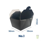 Black Takeaway Food Boxes