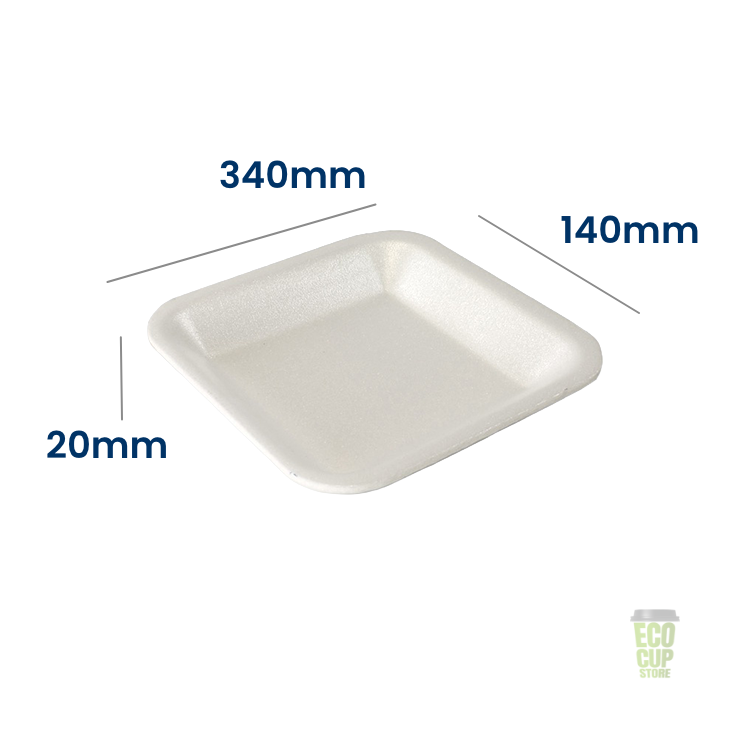 D17 White EPS Polystyrene Trays