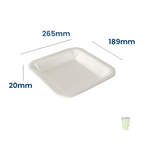 D18 White EPS Polystyrene Trays