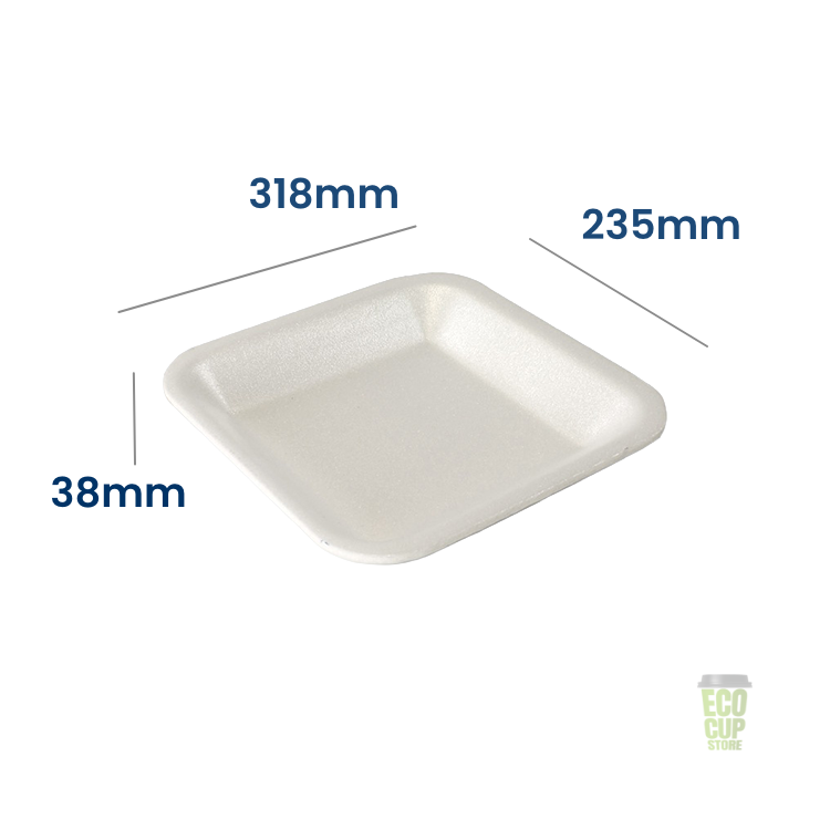 J4 White EPS Polystyrene Trays