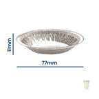 1236PL Patty Pan Wrinklewall Foil Container