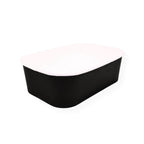 Microwavable Black Rectangular Deli Bowls