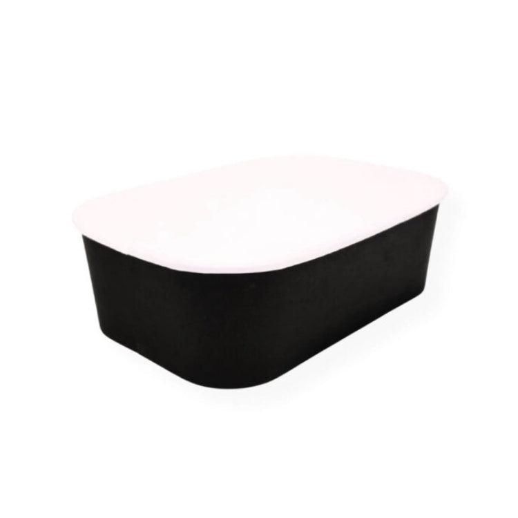 Microwavable Black Rectangular Deli Bowls