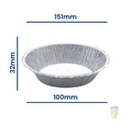 2472PL Deep Round Wrinklewall Foil Containers