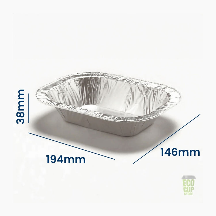 2658PL Oblong Foil Pie Containers