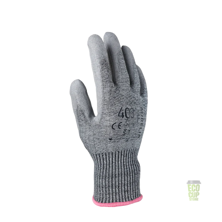 Aurelia 403 cut F protective metalwork glove with grey PU coating