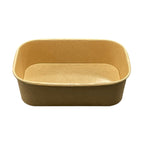 Microwavable Kraft Rectangular Deli Bowls