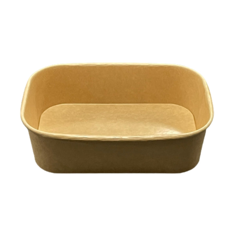 Microwavable Kraft Rectangular Deli Bowls