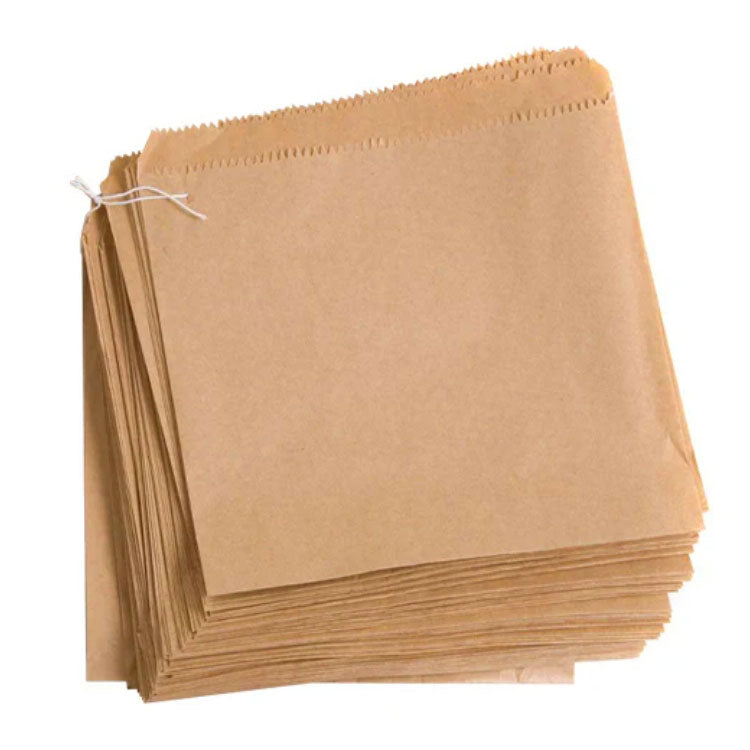 Strung Brown Kraft Paper Bags