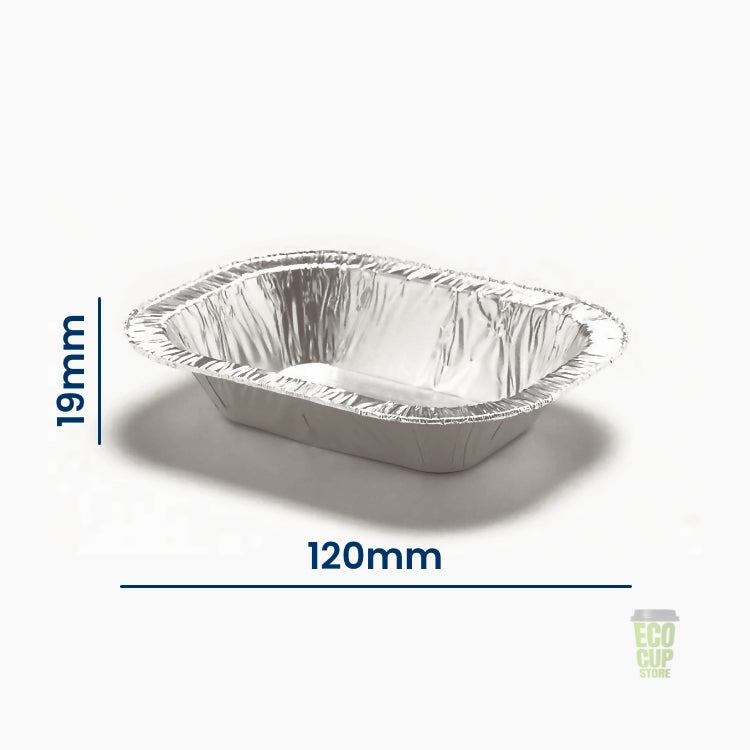 700 OPL Oval Meat Wrinklewall Foil Containers