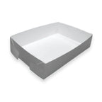 Four Sided White Shallow Cardboard Tray