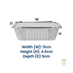 Aluminium rectangular container