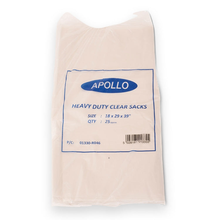 Heavy Duty Clear Refuse Sacks 50l