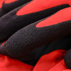 Aurelia 204 Black Sandy Nitrile Palm Coated Engineering Gloves with Red Nylon Spandex Liner