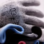 Aurelia 403 cut F protective metalwork glove with grey PU coating