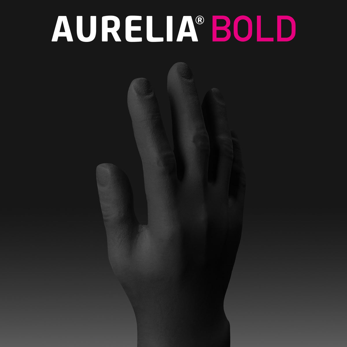 Aurelia Bold Black Micro Textured Powder Free Gloves
