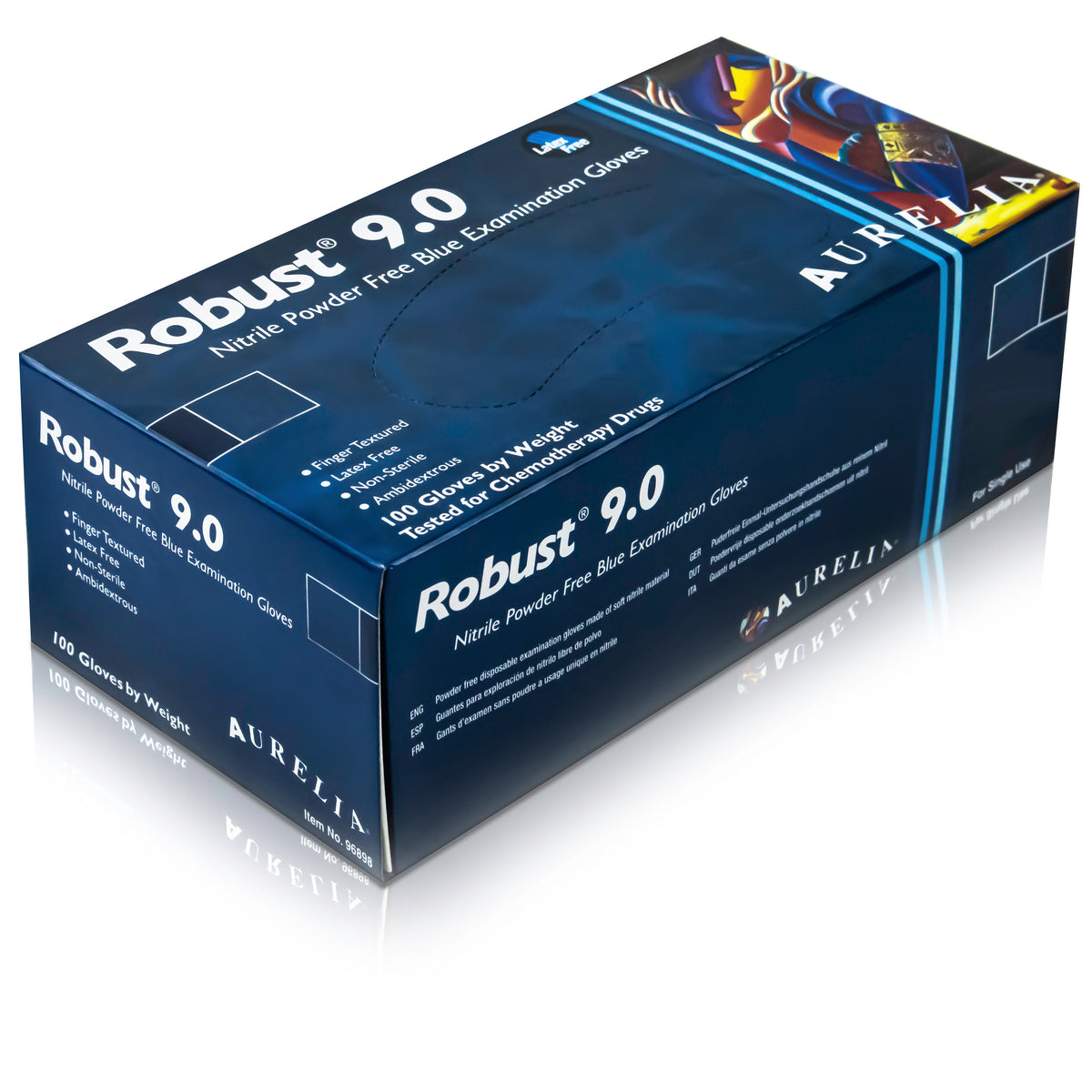 Aurelia Robust 9.0 Powder Free Nitrile Gloves