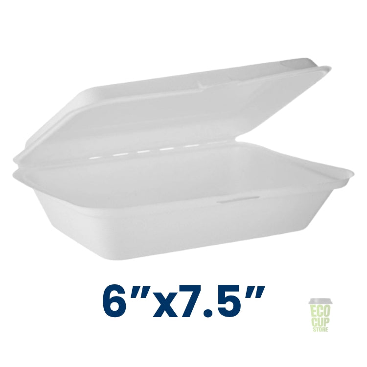 7.5"x6" Bagasse Lunch Boxes