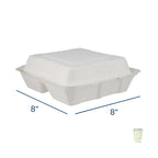 Bagasse Lunch Boxes 8"
