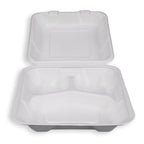 Bagasse 3 Section Meal Boxes