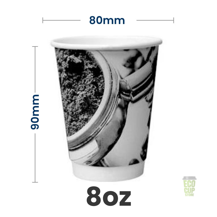 Barista Mixed Design Double Wall Cups