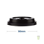 Black Reclosable Sip Thru Lids