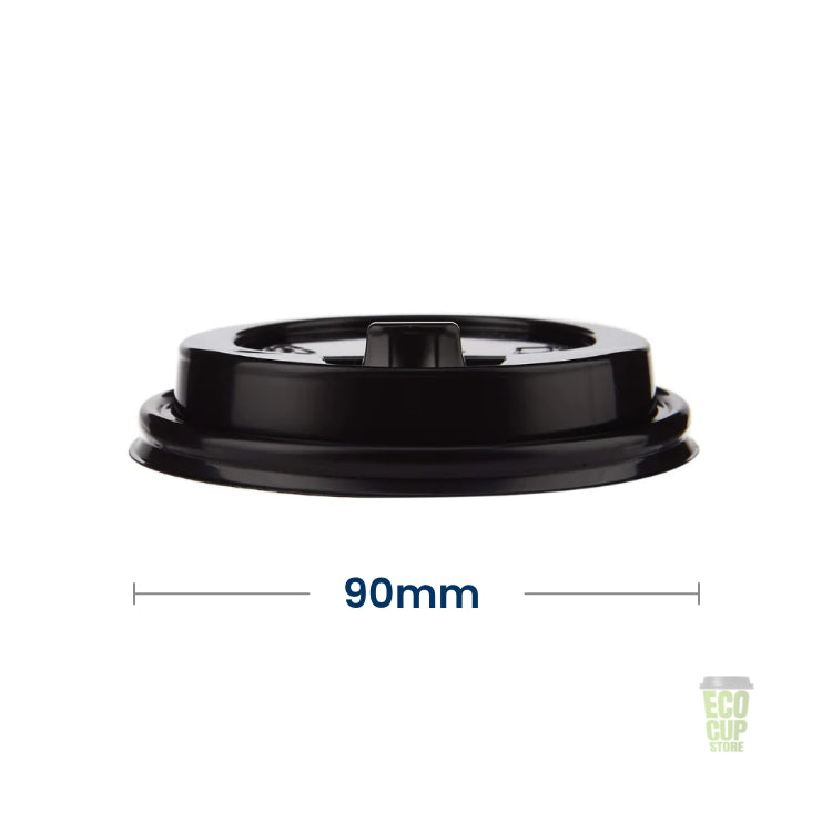 Black Reclosable Sip Thru Lids