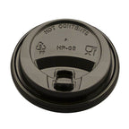 Black Reclosable Sip Thru Lids