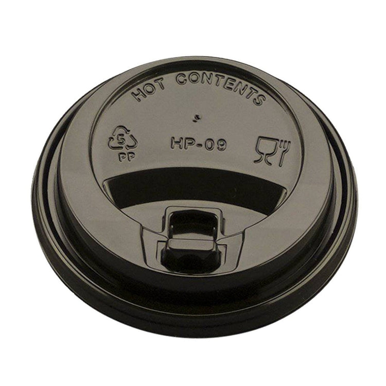 Black Reclosable Sip Thru Lids