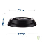 Black Sip Thru Lids