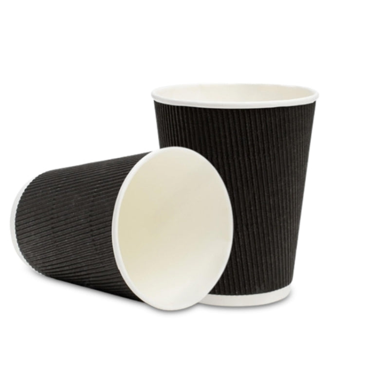 Triple Black Ripple Wall Cups