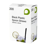 Black Spoon Straws