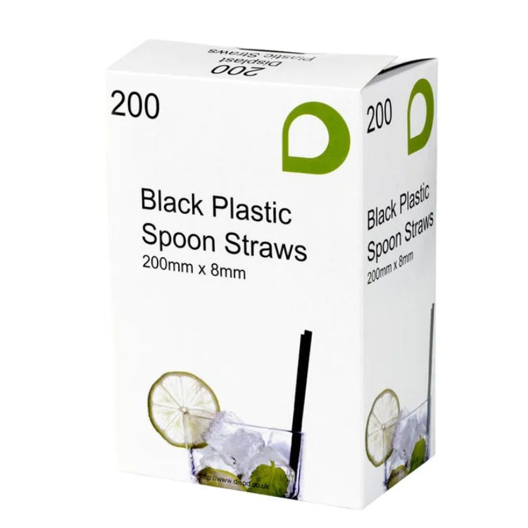 Black Spoon Straws