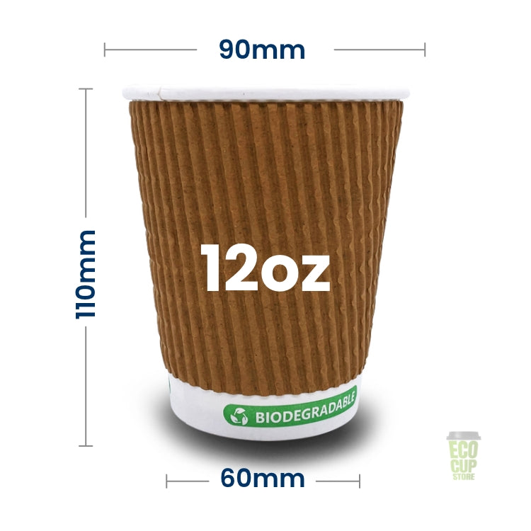 Bio Triple Kraft Ripple Cups