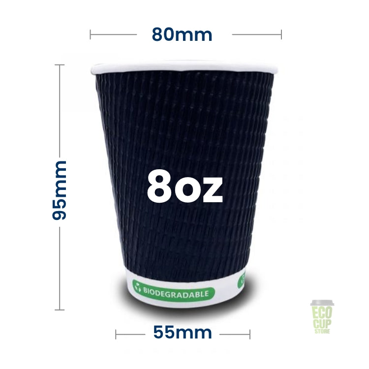 Bio Triple Black Ripple Cups